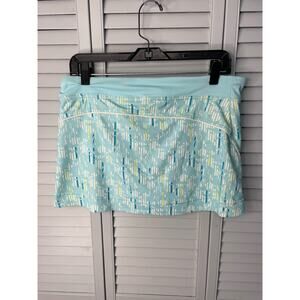 Champion light blue white athletic stretch tennis golf skort women's size small